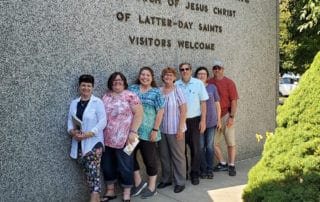 Visitors Posing At The Historic Liberty Jail