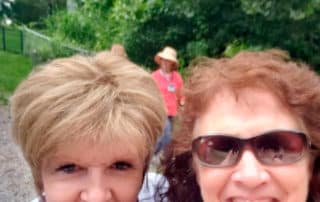 Happy Ladies At A Church History Tour